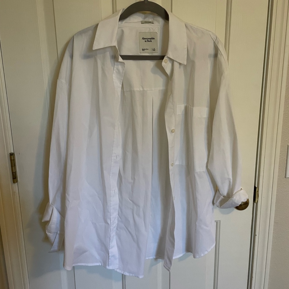 Abercrombie & Fitch Classic White Shirt oversized